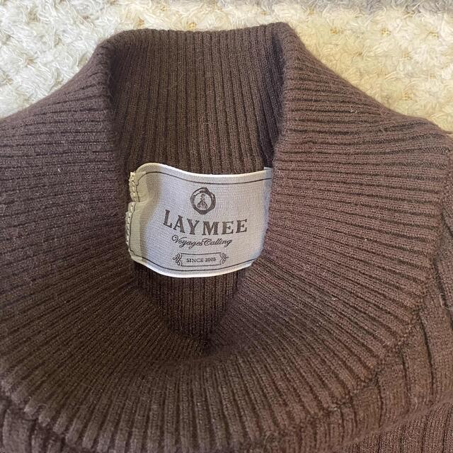 LAYMEE(レイミー)のlaymee ニット　未使用 レディースのトップス(ニット/セーター)の商品写真