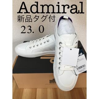 アドミラル(Admiral)の【新品タグ付】Admiral FASLANE ホワイト/パープル　23.0cm(スニーカー)