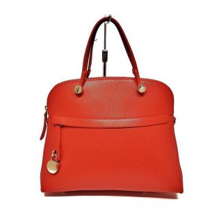 定番人気！ FURLA オレンジレッド パイパー M ハンドバッグ