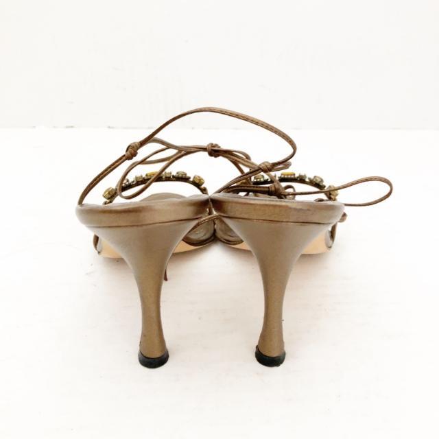 MANOLO BLAHNIK(マノロブラニク)のマノロブラニク サンダル 34 1/2美品  - レディースの靴/シューズ(サンダル)の商品写真