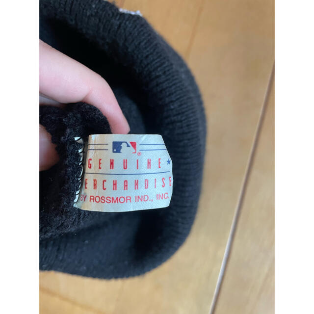 NEW ERA(ニューエラー)のUS企画 90s vintage ニューヨークヤンキース ニット帽 ビーニー メンズの帽子(ニット帽/ビーニー)の商品写真