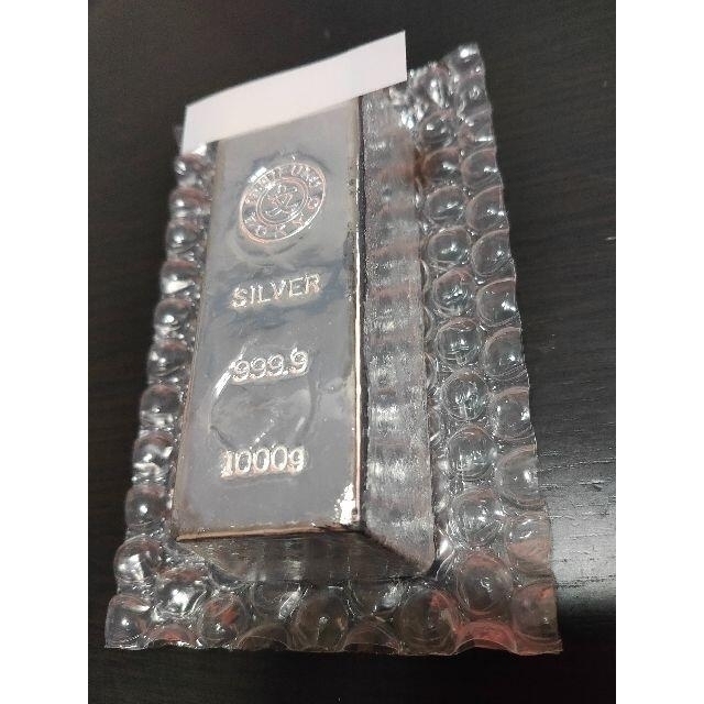 2021年2月購入 1kg(500g×2) 銀地金 インゴット 999.9 即発貨幣