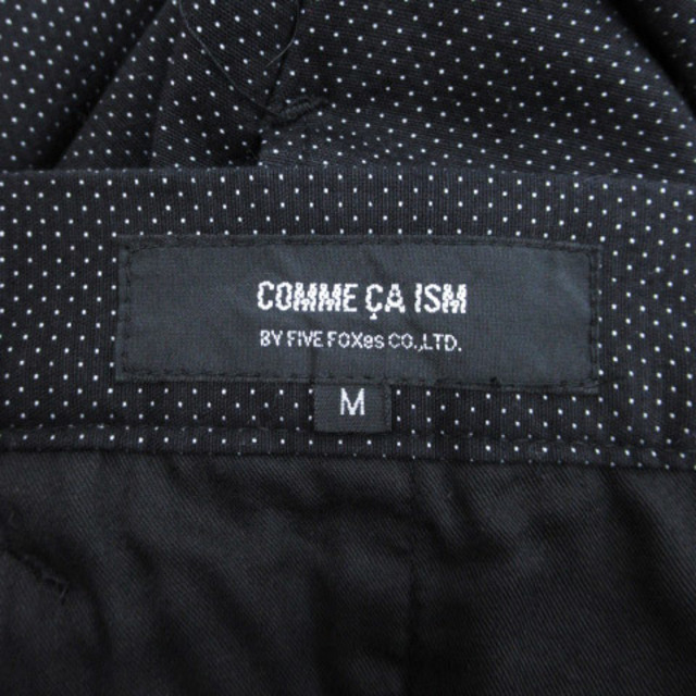COMME CA ISM(コムサイズム)のコムサイズム スラックスパンツ テーパード ロング ドット M 白 黒 /FF6 メンズのパンツ(スラックス)の商品写真