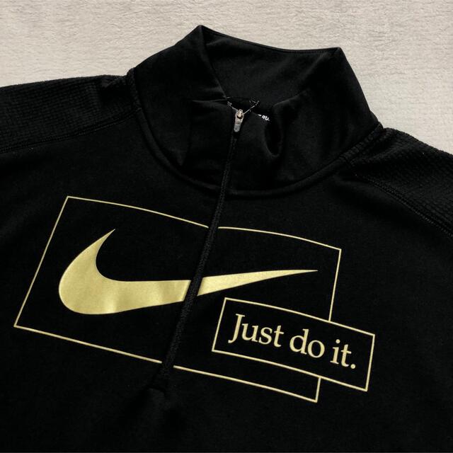 NIKE(ナイキ)のＭ　ナイキ　レディース　トレーナー　スウェットトップス　長袖Tシャツ　黒 レディースのトップス(トレーナー/スウェット)の商品写真