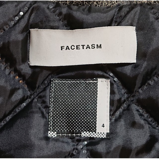 4 美品 FACETASM ダブルレザーライダースジャケット ブラック 黒現品限りのため現状販売です