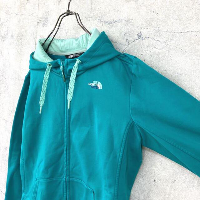 THE NORTH FACE(ザノースフェイス)の希少 90s ノースフェイス フルジップパーカー プリントロゴ レディースのトップス(パーカー)の商品写真