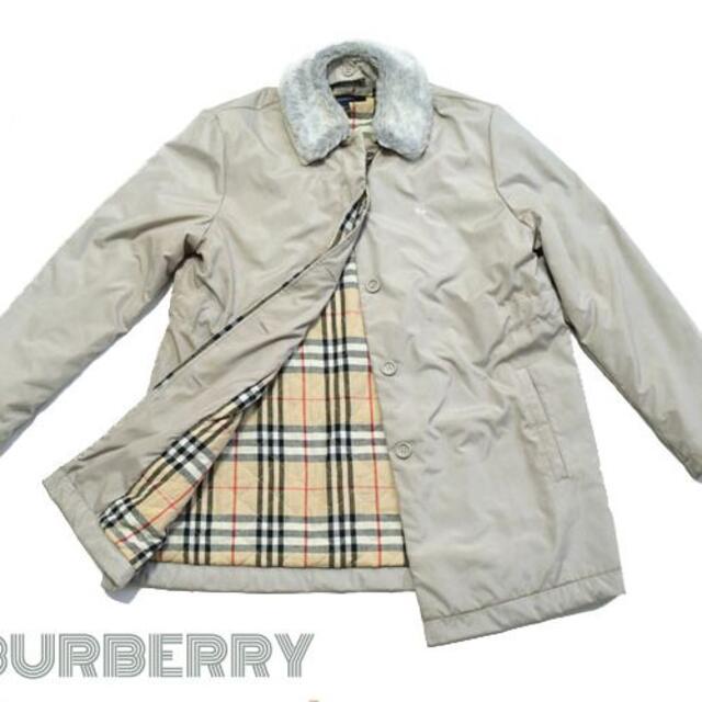 BURBERRY(バーバリー)のバーバリー■ノバチェック裏地　キルティングジャケットコート　アウター　グレー レディースのジャケット/アウター(ナイロンジャケット)の商品写真