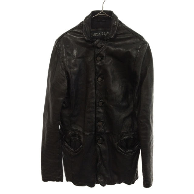 SALE GIORGIO BRATO blackシングルライダース極美品! bckediri