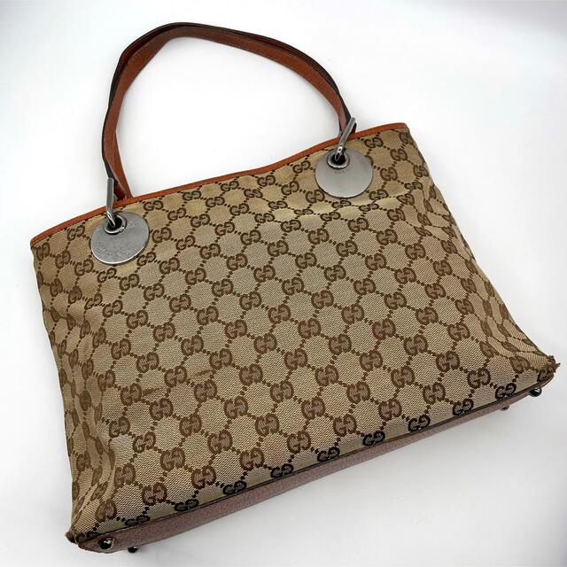 Gucci - 鑑定済❤️ GUCCI グッチ GGキャンバス トートバッグ