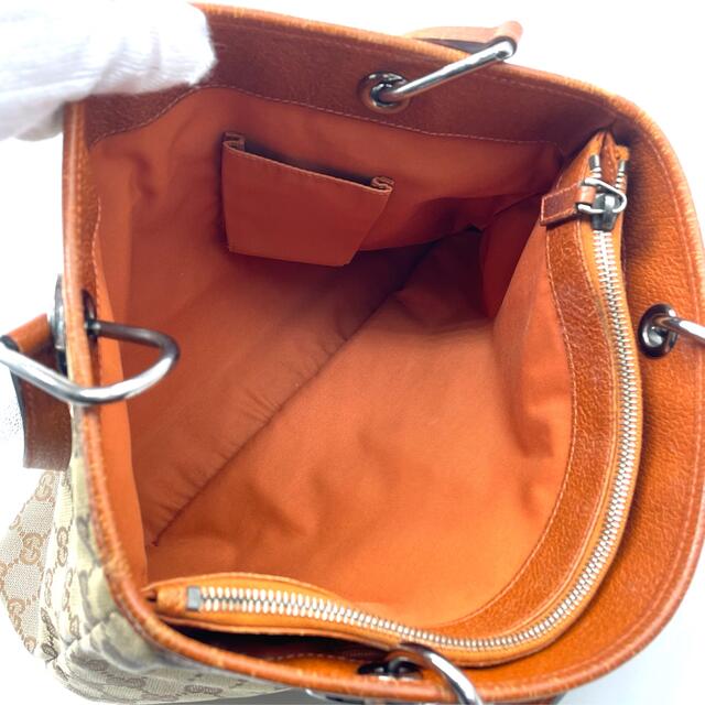 Gucci - 鑑定済❤️ GUCCI グッチ GGキャンバス トートバッグ