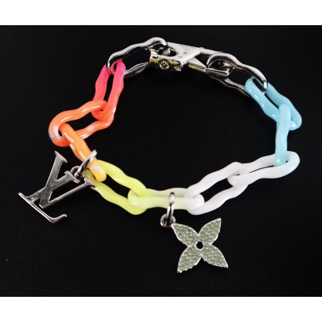 AUTH LOUIS VUITTON M0070M BRACELET LV PARADISE CHAIN RAINBOW