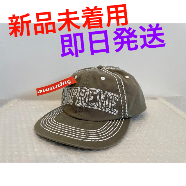 Supreme(シュプリーム)のSupreme®︎ Big Stitch 6-Panel Cap OLIVE メンズの帽子(キャップ)の商品写真