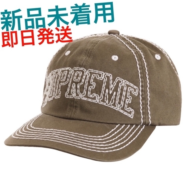 Supreme(シュプリーム)のSupreme®︎ Big Stitch 6-Panel Cap OLIVE メンズの帽子(キャップ)の商品写真