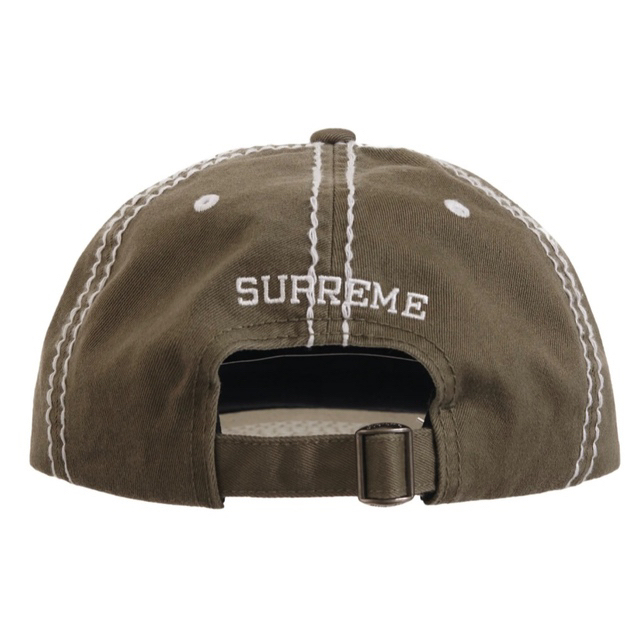 Supreme(シュプリーム)のSupreme®︎ Big Stitch 6-Panel Cap OLIVE メンズの帽子(キャップ)の商品写真