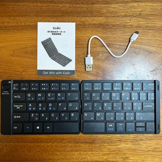 使用1回★EWIN★折りたたみBluetoothキーボード(PC周辺機器)