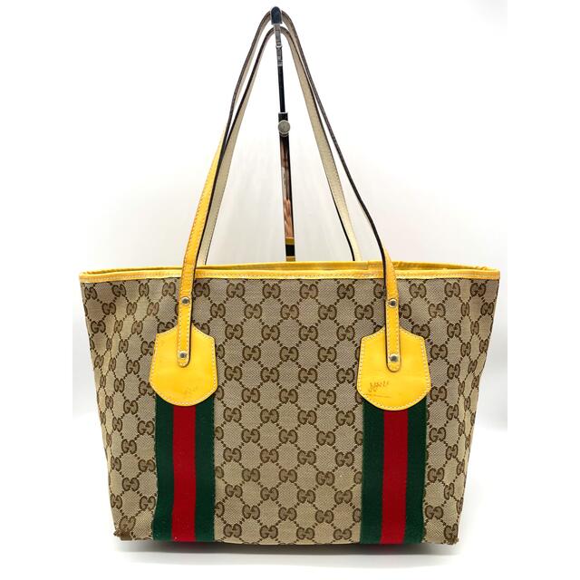 鑑定済❤️ GUCCI グッチ GGキャンバス トートバッグ シェリーライン❤️