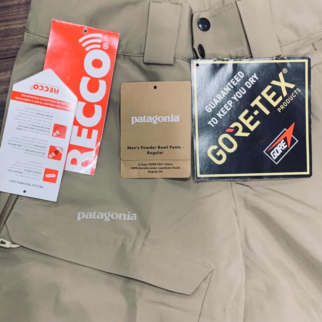 patagonia(パタゴニア)のパタゴニア メンズ パウダー ボウル パンツ レギュラー XS ゴアテックス スポーツ/アウトドアのスノーボード(ウエア/装備)の商品写真