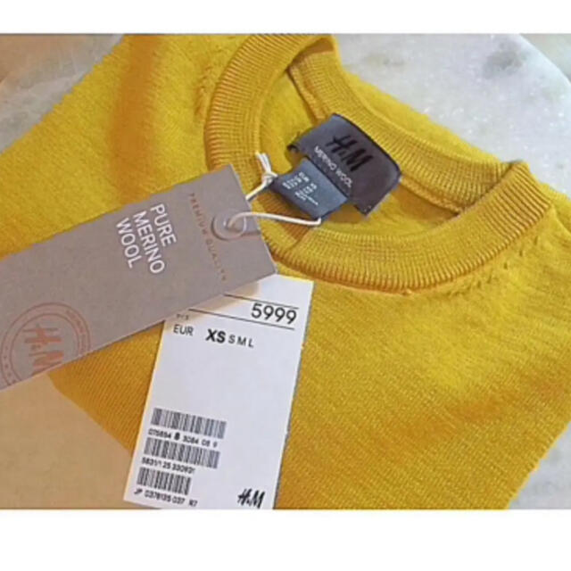 H&M(エイチアンドエム)の【新品】H&M PURE MERINO WOOL  メンズのトップス(ニット/セーター)の商品写真