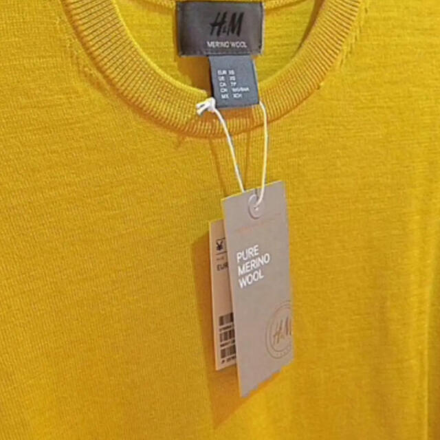 H&M(エイチアンドエム)の【新品】H&M PURE MERINO WOOL  メンズのトップス(ニット/セーター)の商品写真