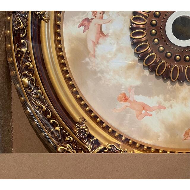 エンジェル メダリオン シャンデリア装飾品 天井モールディング 廻り縁