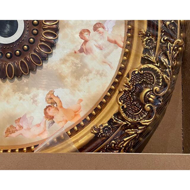 エンジェル メダリオン シャンデリア装飾品 天井モールディング 廻り縁
