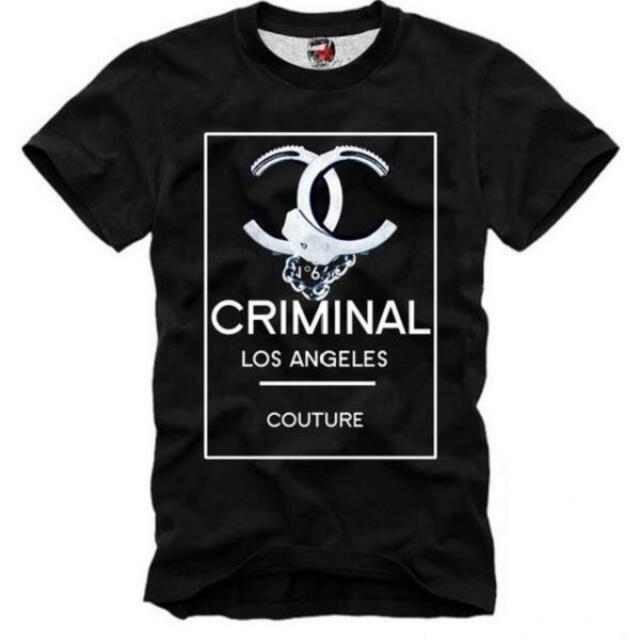 E1SYNDICATE Tシャツ　CRIMINAL LOS ブラック M