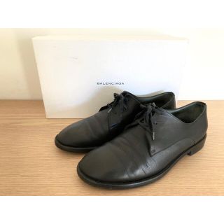 バレンシアガ(Balenciaga)の【希少】BALENCIAGA バレンシアガ ダービーシューズ 革靴 ブラック(ドレス/ビジネス)