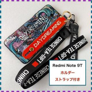 Redmi Note9T ケース ホルダー 紫 アメコミ レッドミー ノート9T(Androidケース)