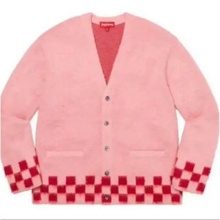 シュプリーム(Supreme)のカーディガン supreme シュプリーム ピンク　pink  XL(カーディガン)