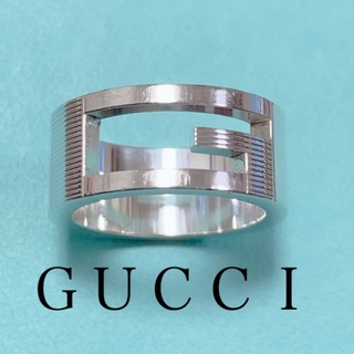 グッチ(Gucci)のGUCCI グッチ  Gリング ブランデッド　シルバー925  6〜7号くらい(リング(指輪))