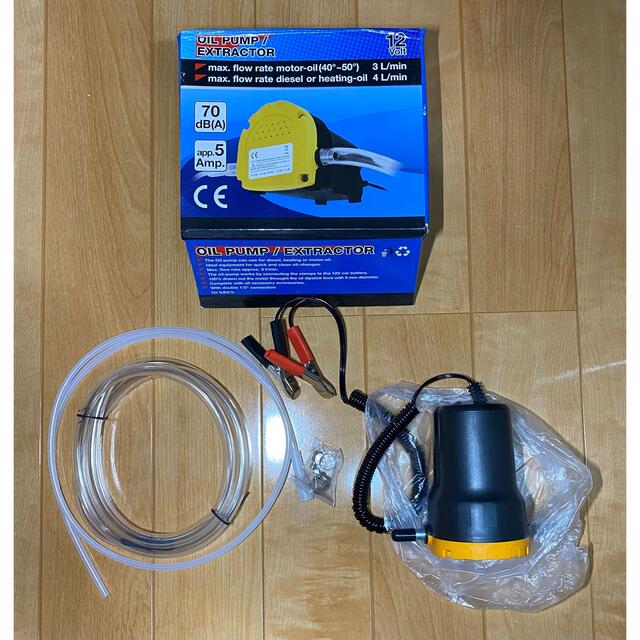 新品未使用品　電動式 オイル チェンジャー 上抜き 方式 12V  自動車/バイクの自動車(メンテナンス用品)の商品写真