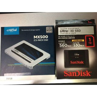 サンディスク(SanDisk)のSandisk Crucial SSD 1T 250GB(PCパーツ)