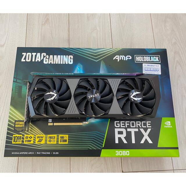 非LHR ZOTAC GAMING GeForceRTX3080AMPHolo2 スマホ/家電/カメラのPC/タブレット(PCパーツ)の商品写真