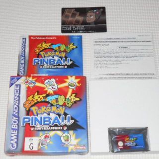 ゲームボーイアドバンス(ゲームボーイアドバンス)のGBA★POKEMON PINBALL RUBY&SAPPHIRE 海外版(携帯用ゲームソフト)