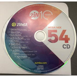 ズンバ(Zumba)のzumba megamix54 CD メガミックス　ズンバ(クラブ/ダンス)