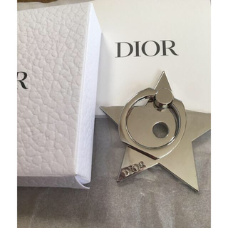 クリスチャンディオール(Christian Dior)のクリスチャンディオール　スマートフォンリング　星形　スターリング(ストラップ/イヤホンジャック)