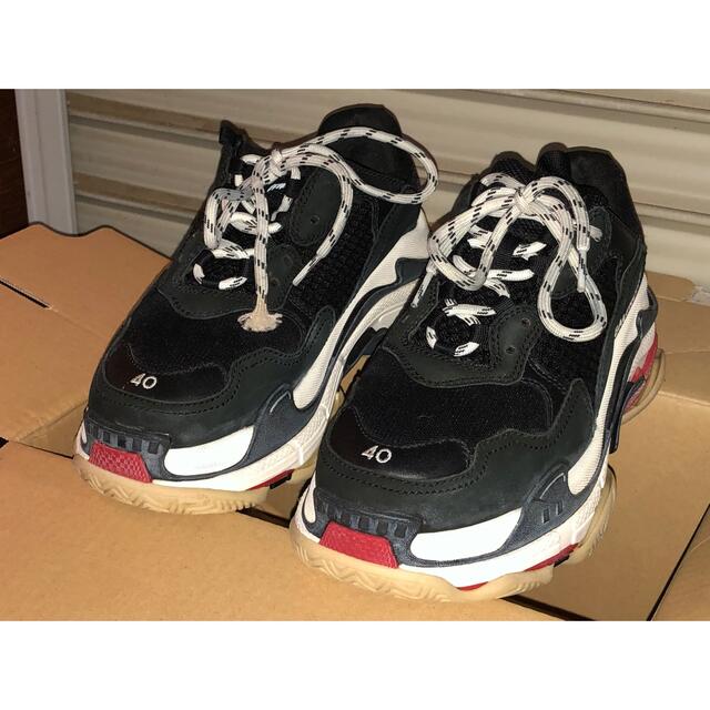 BALENCIAGA Triple S トリプルS スニーカー ブラック 黒 - スニーカー