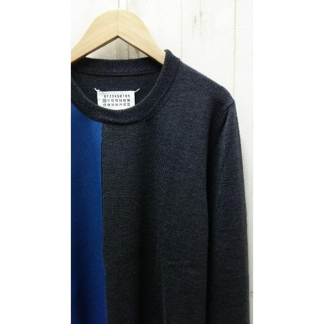 Maison Martin Margiela(マルタンマルジェラ)のMaison Margiela　メゾン マルジェラ バイカラー ニット セーター メンズのトップス(ニット/セーター)の商品写真