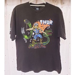 ステューシー(STUSSY)の【Ꮇ】stussy×MARVEL 半袖Ꭲシャツ(Tシャツ/カットソー(半袖/袖なし))