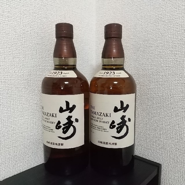 サントリー 山崎 シングルモルト ウイスキー 43度 700ml 2本セット-