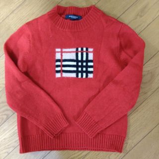 バーバリー(BURBERRY)のrion☆様専用　バーバリー120赤色セーター(ニット)