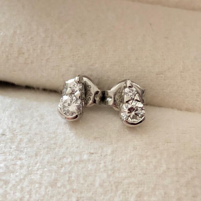 専用　STAR JEWELRY✨ダイヤ0.18ct✨Pt950雫スタッドピアス