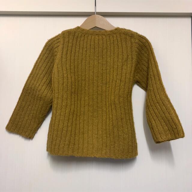 こども ビームス(コドモビームス)のボントン　カーディガン　4Y マスタード キッズ/ベビー/マタニティのキッズ服女の子用(90cm~)(カーディガン)の商品写真