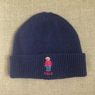 ポロラルフローレン(POLO RALPH LAUREN)の【売約済】ポロベア ニット帽 ネイビー(ニット帽/ビーニー)