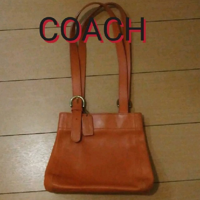 COACH コーチ オールドコーチ レザー ハンドバッグ 　 かばん オレンジ