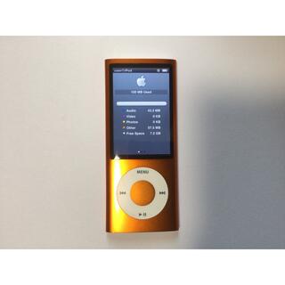 アップル(Apple)のiPod nano 5世代　8GB オレンジ-15 作動品(ポータブルプレーヤー)