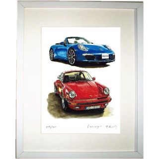 ポルシェ(Porsche)のGC-551 930turbo/911限定版画サイン有額装済作家 平右ヱ門(カタログ/マニュアル)