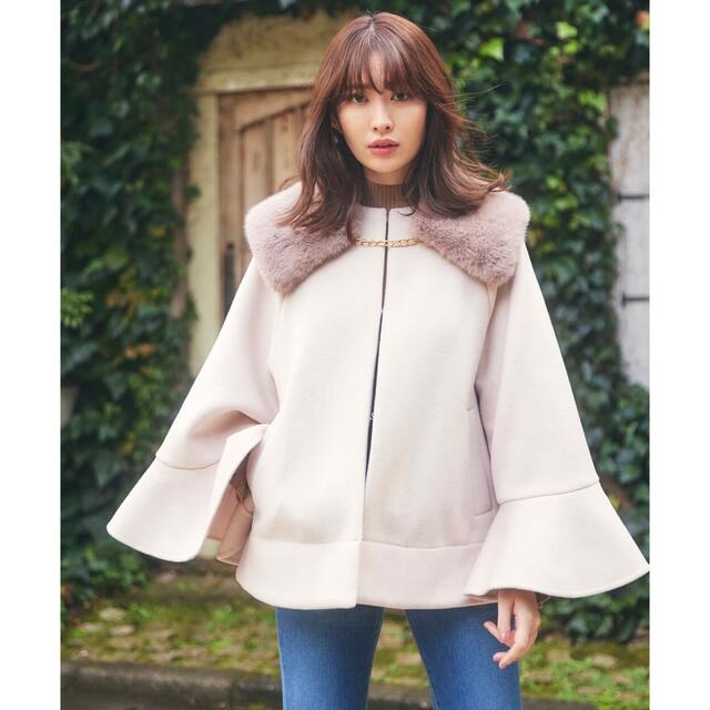 ラッピング不可】 H - Faux Fur T Coat ケープコートの通販 by ぺこ