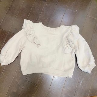 ザラキッズ(ZARA KIDS)のザラベビー　zarababy 肩フリルスウェット(Tシャツ/カットソー)