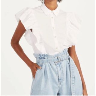 ベルシュカ(Bershka)のベルシュカ　Bershka フリル  ブラウス(シャツ/ブラウス(半袖/袖なし))